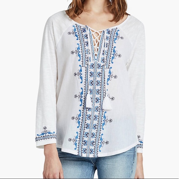 Lucky Brand Tops - NWT Lucky Brand boho Peasant Blouse